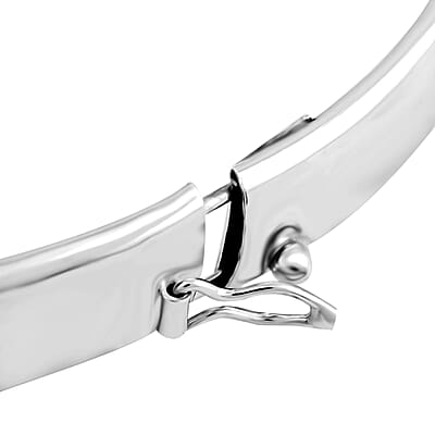 Bangle Bracelet in Sterling Silver (7.75 In) 5.40 Grams