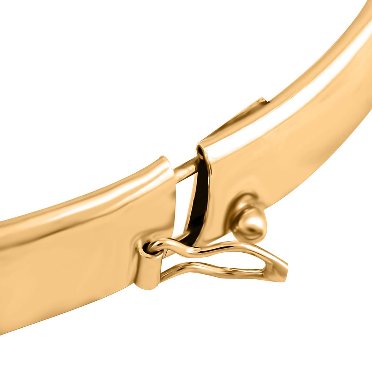 Bangle Bracelet in 14K Yellow Gold Over Sterling Silver (7.75 In) 5.40 Grams image number 3