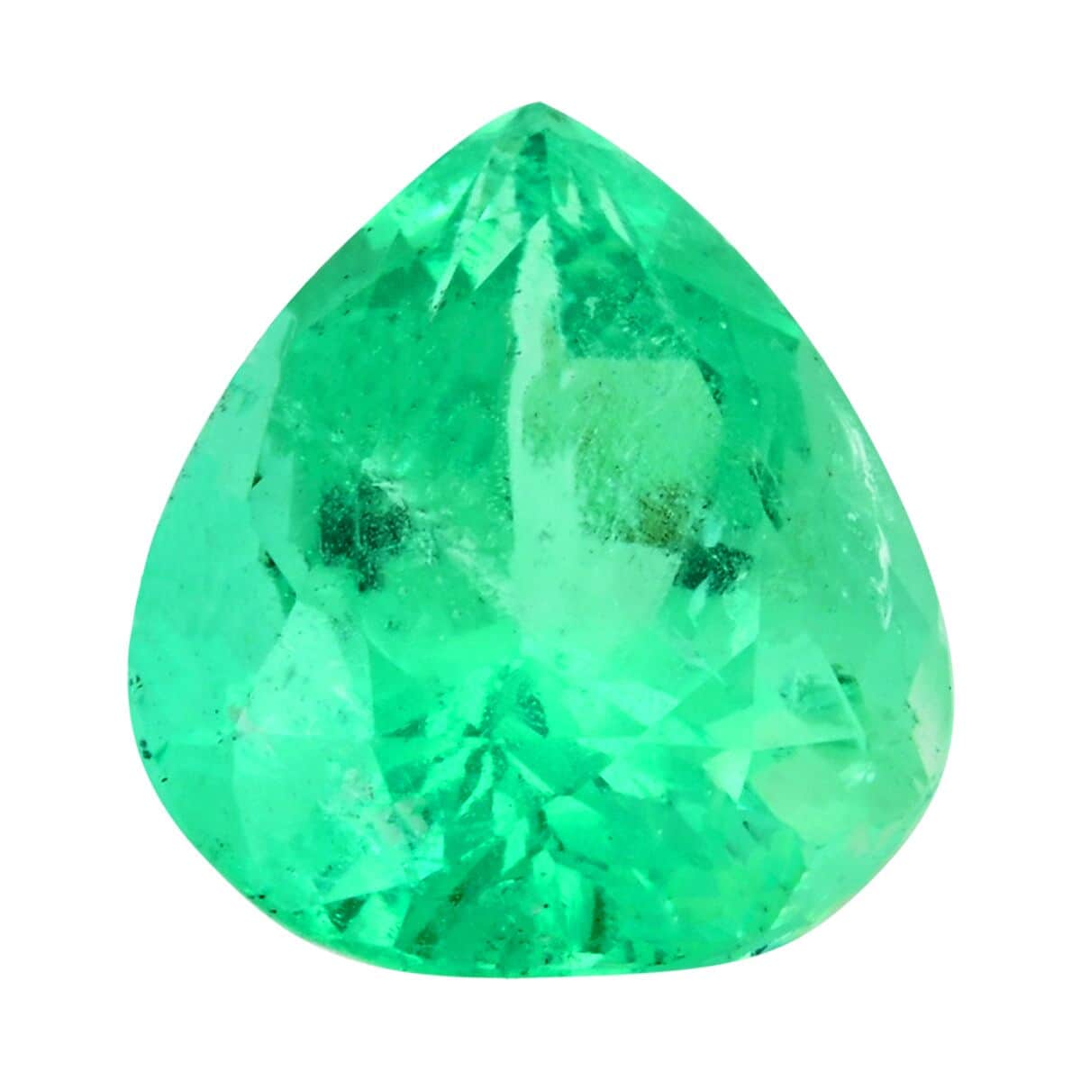 AAAA Boyaca Colombian Emerald (Pear Free Size) 6.08 ctw image number 0