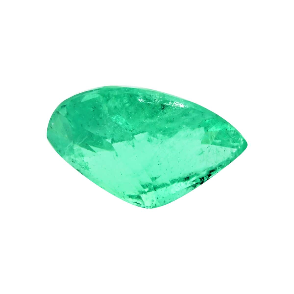 AAAA Boyaca Colombian Emerald (Pear Free Size) 6.08 ctw image number 2