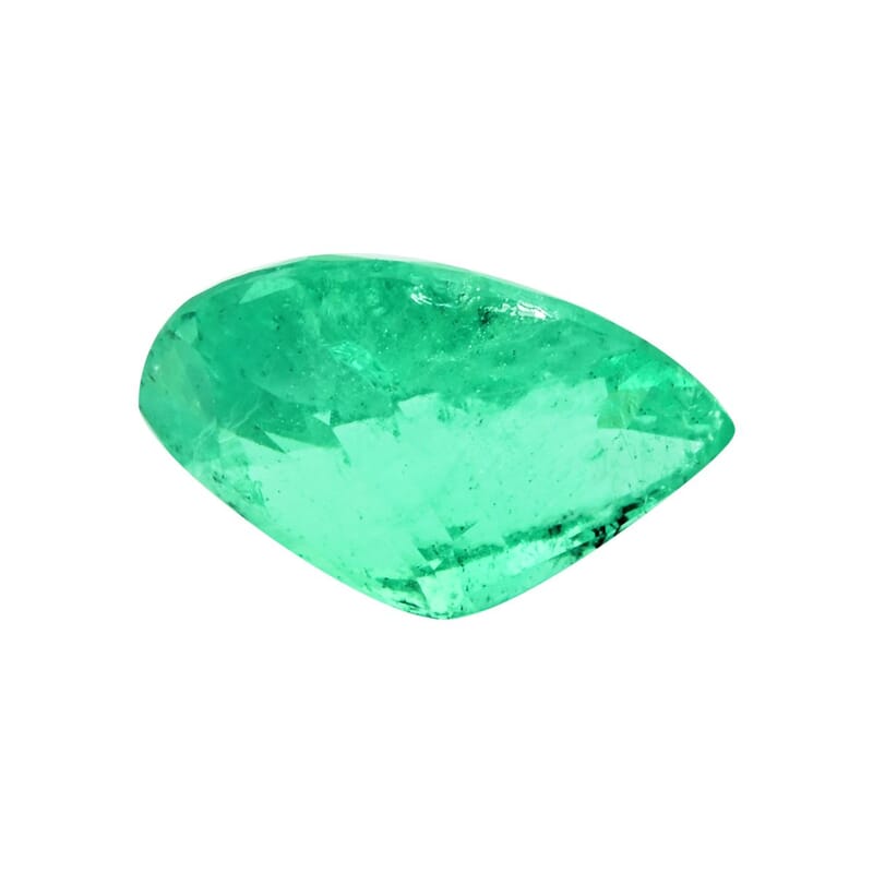 AAAA Boyaca Colombian Emerald (Pear Free Size) 6.08 ctw