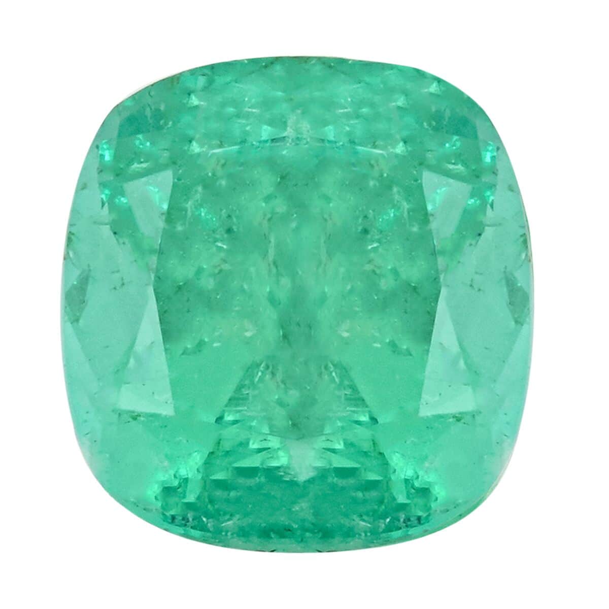 AAAA Boyaca Colombian Emerald (Cush Free Size) 8.19 ctw image number 0