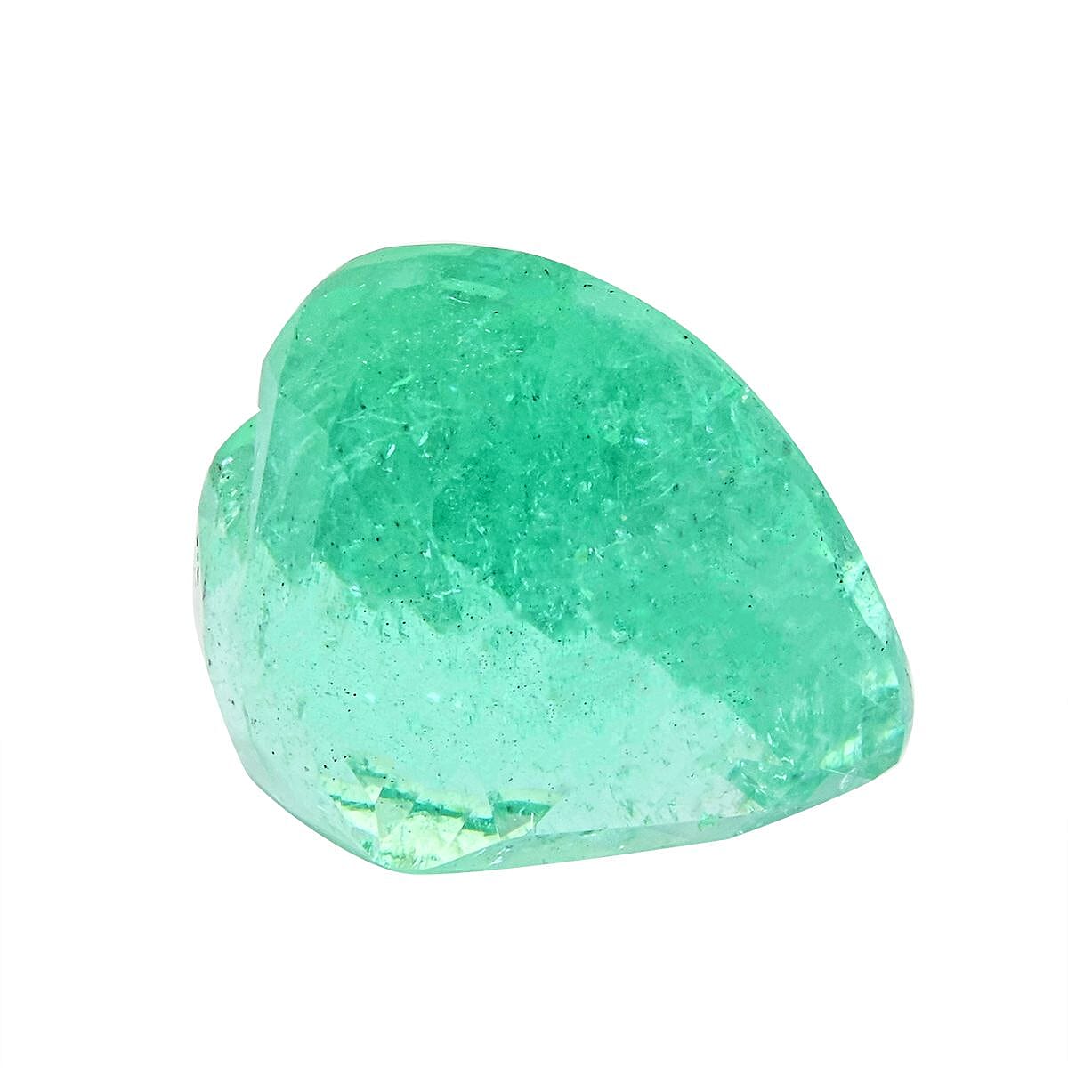 AAAA Boyaca Colombian Emerald (Hrt Free Size) 10.59 ctw