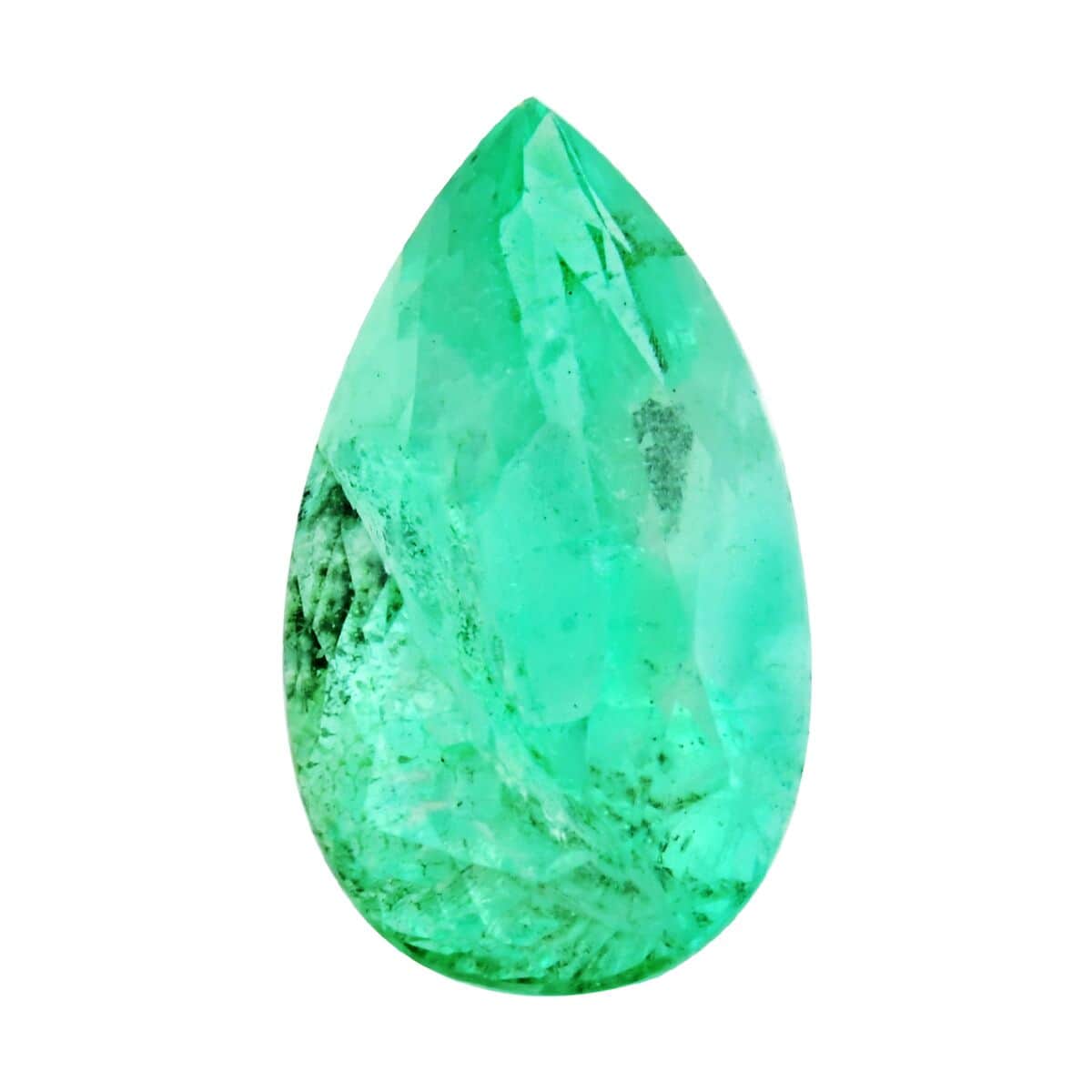 AAAA Boyaca Colombian Emerald (Pear Free Size) 7.36 ctw image number 0