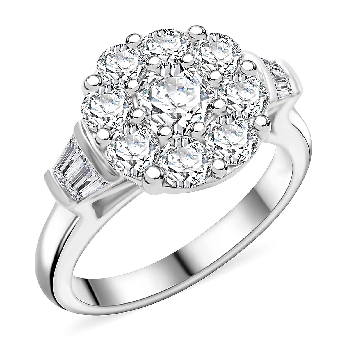 Buy Modani Diamond VVS,EF 2.04 ctw Ring in 950 Platinum (Size 8.0) 10. ...