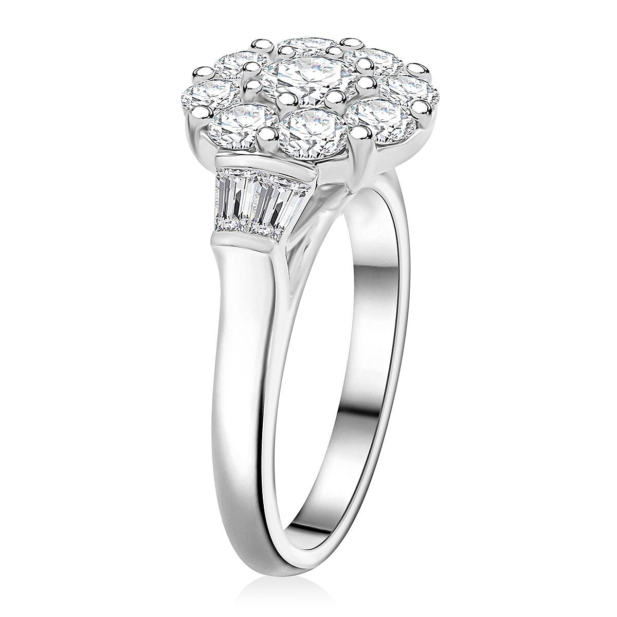 Buy Modani Diamond VVS,EF 2.04 ctw Ring in 950 Platinum (Size 8.0) 10. ...