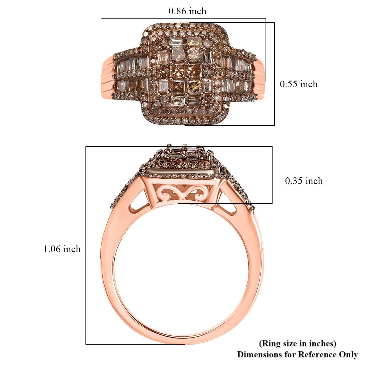 Buy D'Joy Natural Champagne Diamond 1.00 ctw Ring in 18K Buy D'Joy Natural Champagne Diamond 1.00 ctw Ring in 18K