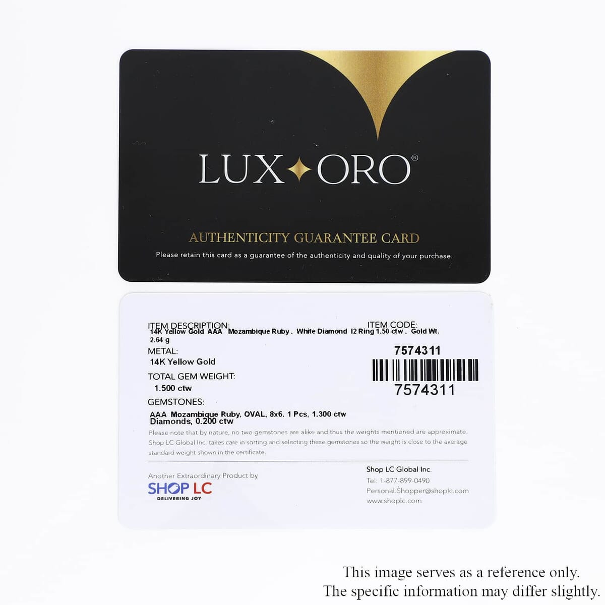 Certified & Appraised Luxoro AAA Mozambique Ruby and G-H I2 Diamond 1.50 ctw Ring in 14K Yellow Gold (Size 11.0) image number 5
