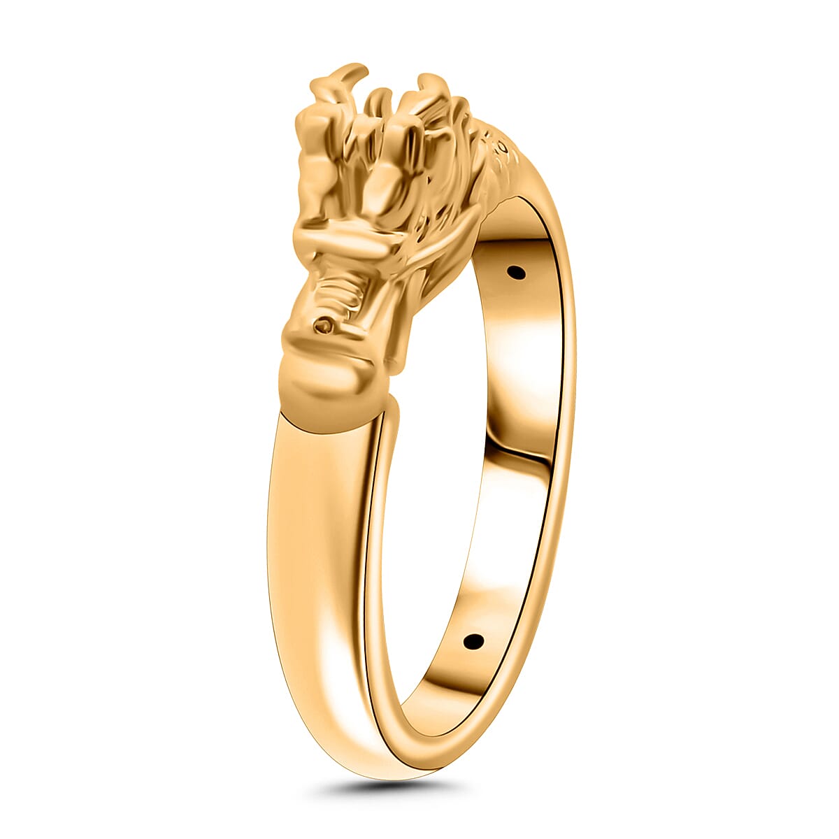 18K Yellow Gold Dragon Ring (Size 8.0)