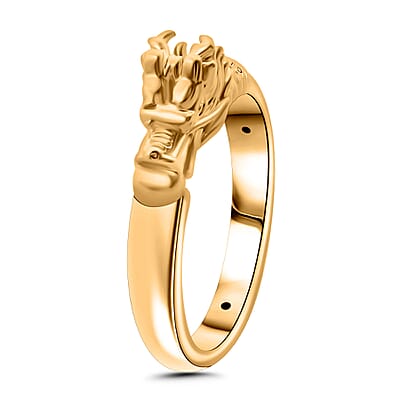 18K Yellow Gold Dragon Ring (Size 8.0)