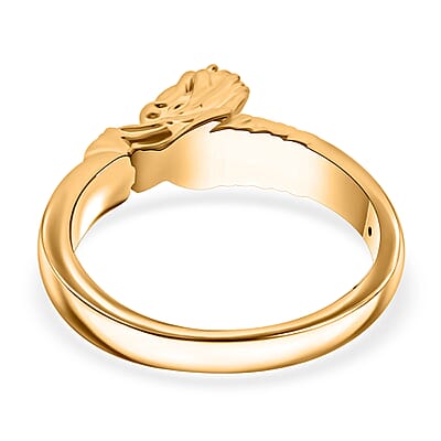 18K Yellow Gold Dragon Ring (Size 8.0)