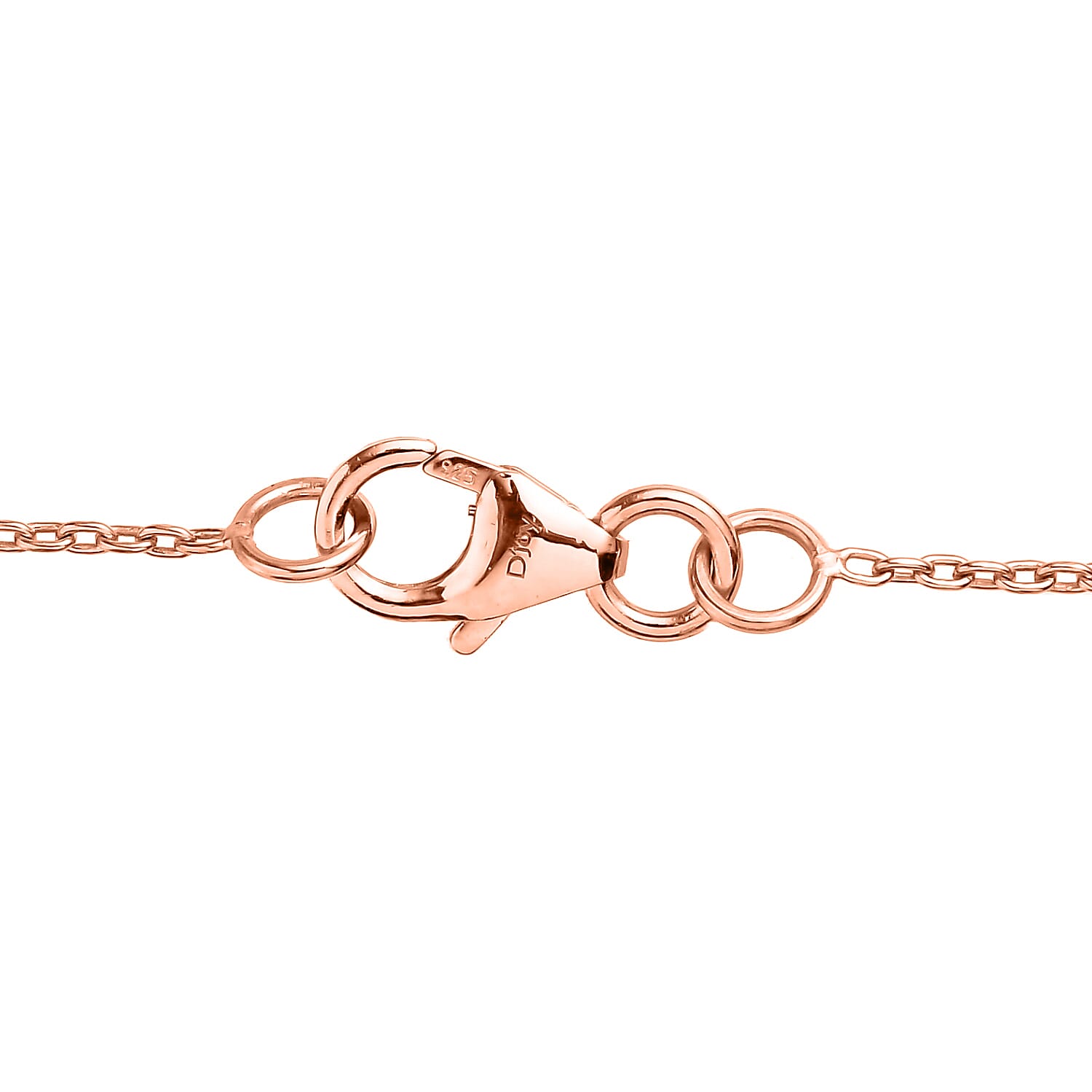 Beaded Necklace in 14K Rose Gold Over Sterling Silver 2.68 Grams 20 Inches