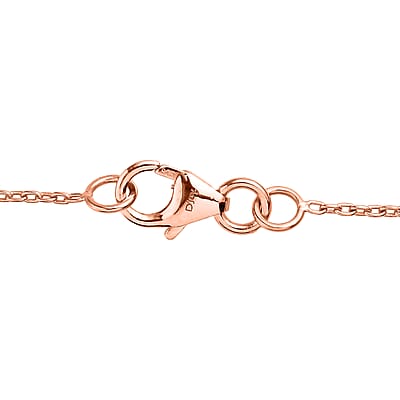 Beaded Necklace in 14K Rose Gold Over Sterling Silver 2.68 Grams 20 Inches