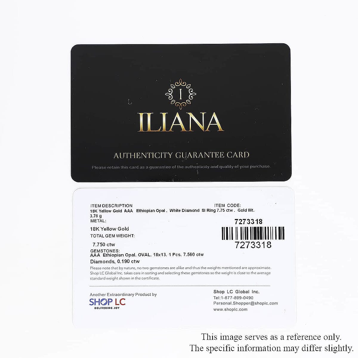 Certified & Appraised Iliana AAA Ethiopian Welo Opal and G-H SI Diamond 7.75 ctw Ring in 18K Yellow Gold (Size 9.5) image number 6