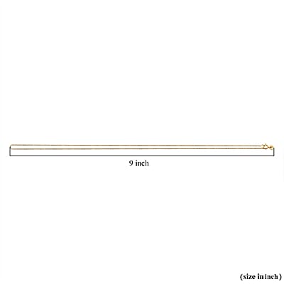 18K Yellow Gold Box Chain 18 Inches 1 Grams