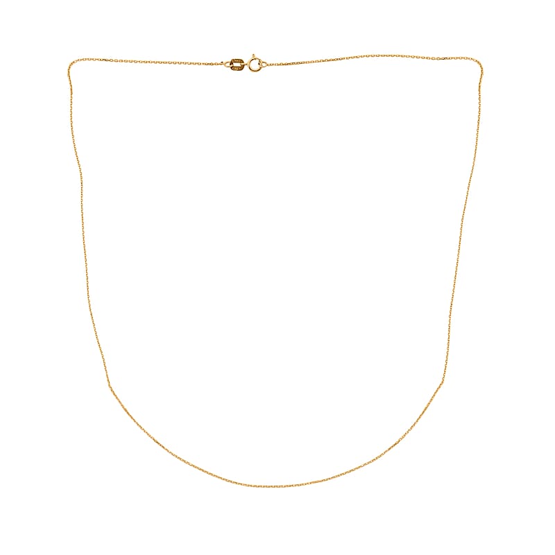 18K Yellow Gold Vivid Cable Chain 18 Inches 1 Grams