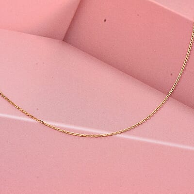 18K Yellow Gold Vivid Cable Chain 18 Inches 1 Grams