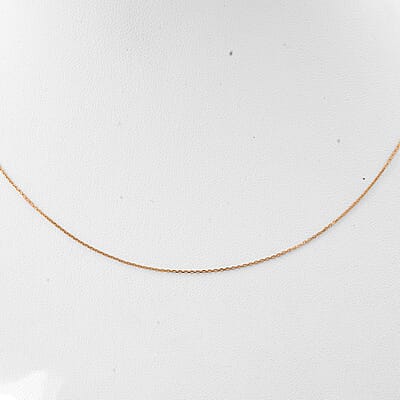 18K Yellow Gold Vivid Cable Chain 18 Inches 1 Grams