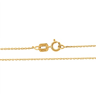18K Yellow Gold Vivid Cable Chain 18 Inches 1 Grams