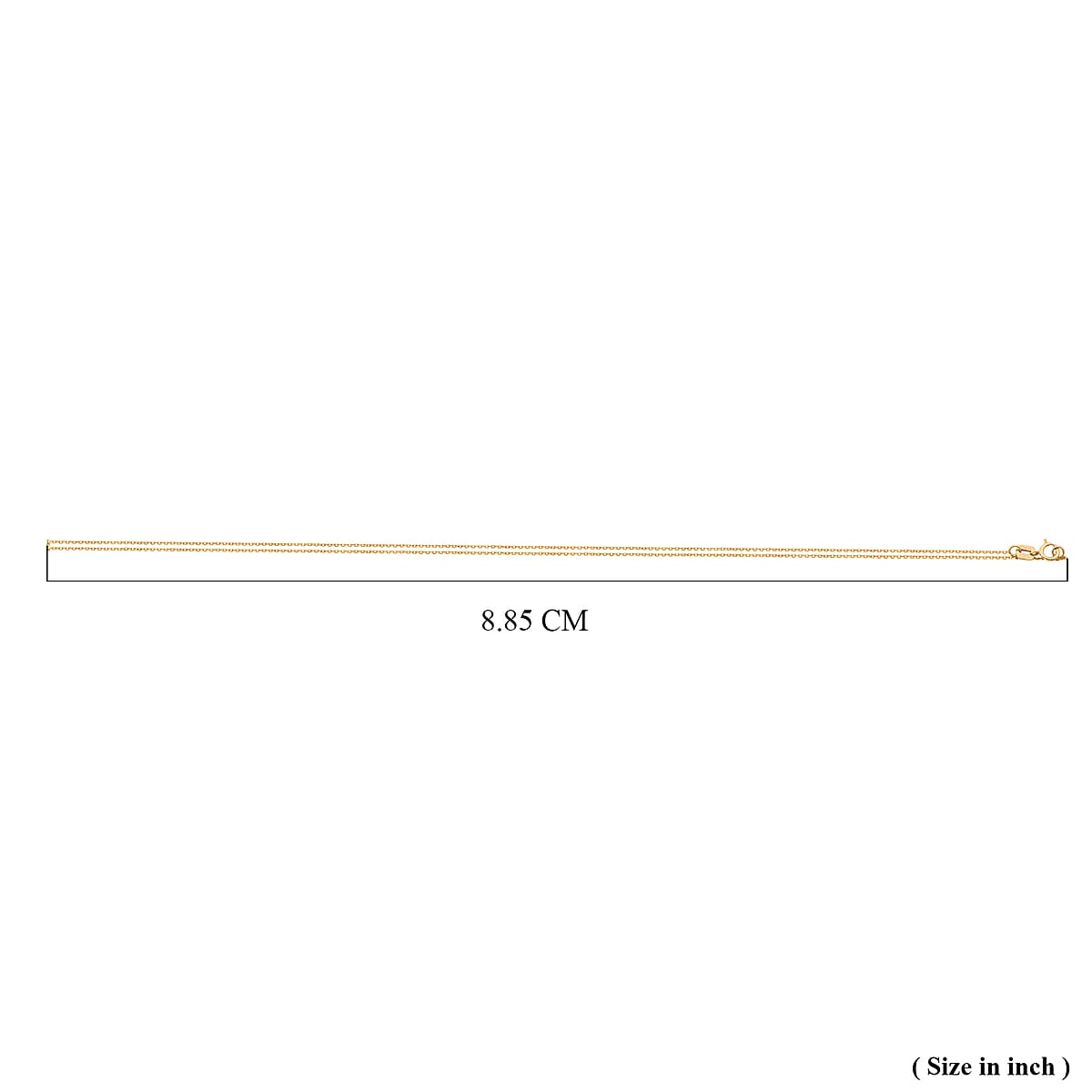 18K Yellow Gold Vivid Cable Chain 18 Inches 1 Grams image number 4