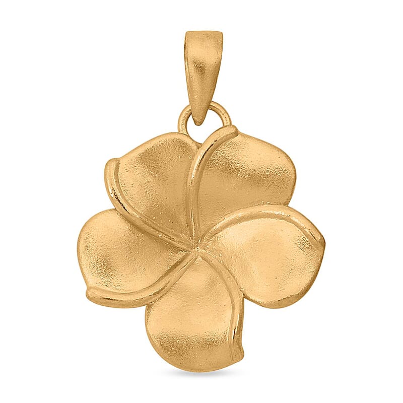 Flower Pendant in 24K Yellow Gold