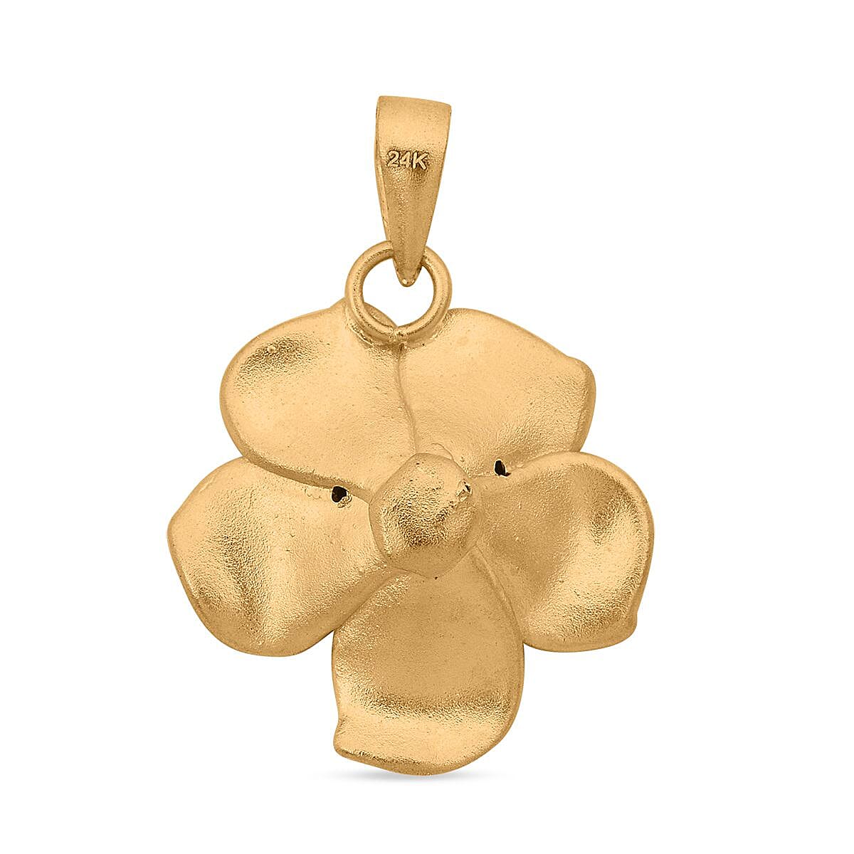 Flower Pendant in 24K Yellow Gold