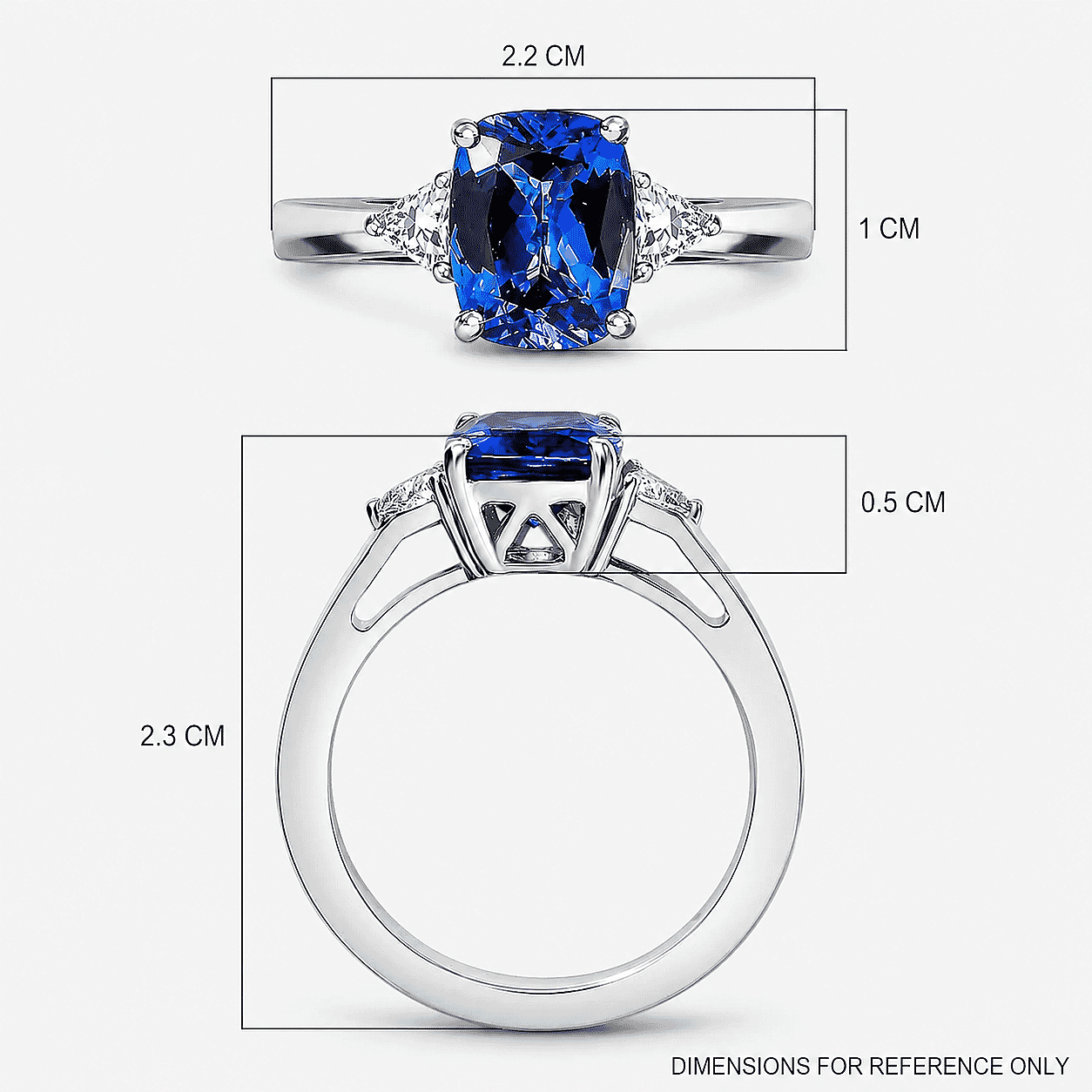 Certified & Appraised Rhapsody AAAA Tanzanite and E-F VS2 Diamond 2.50 ctw Ring in 950 Platinum (Size 8.5) 6.10 Grams