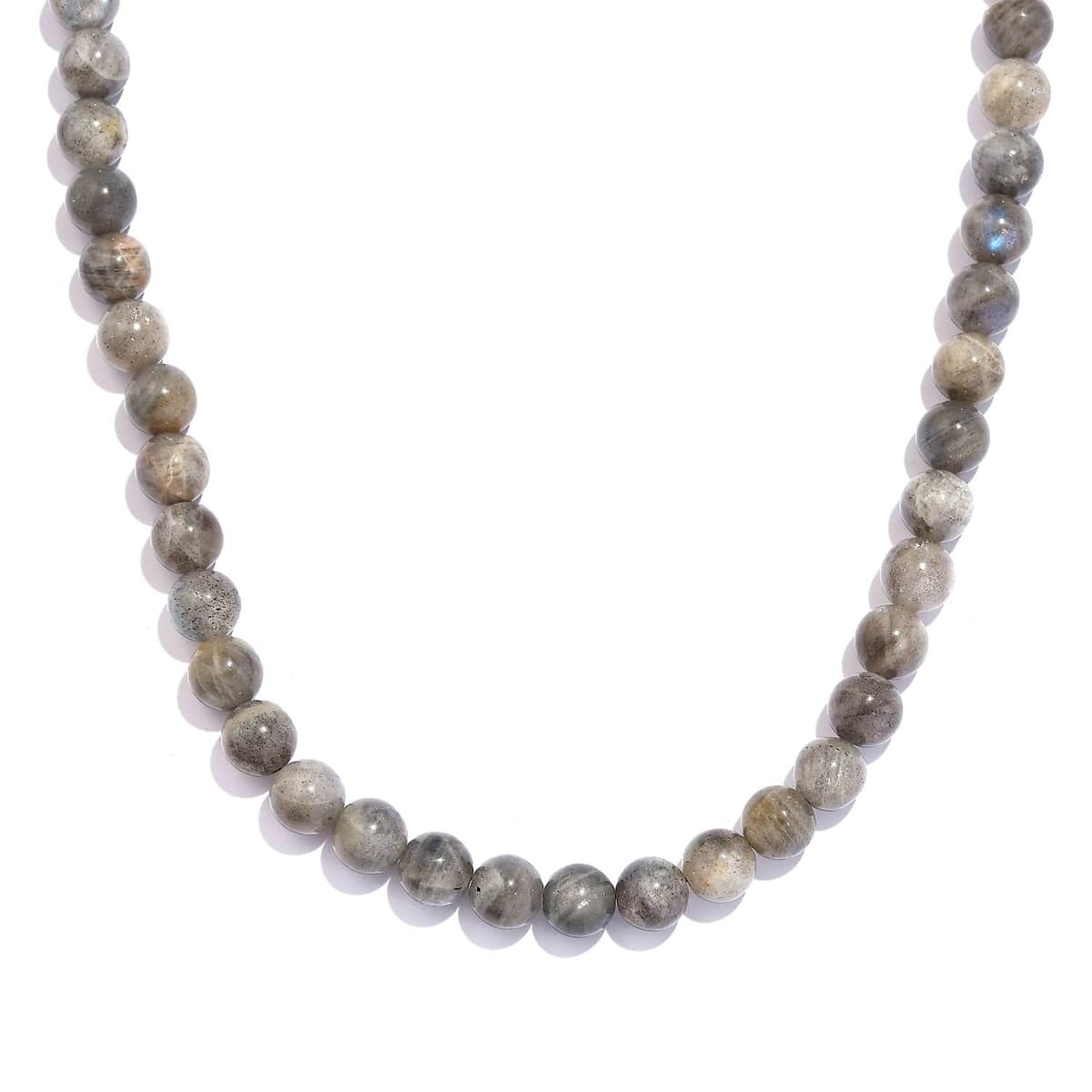 Karis Malagasy Labradorite 220.00 ctw Beaded Necklace in Platinum Bond 20 Inches image number 0