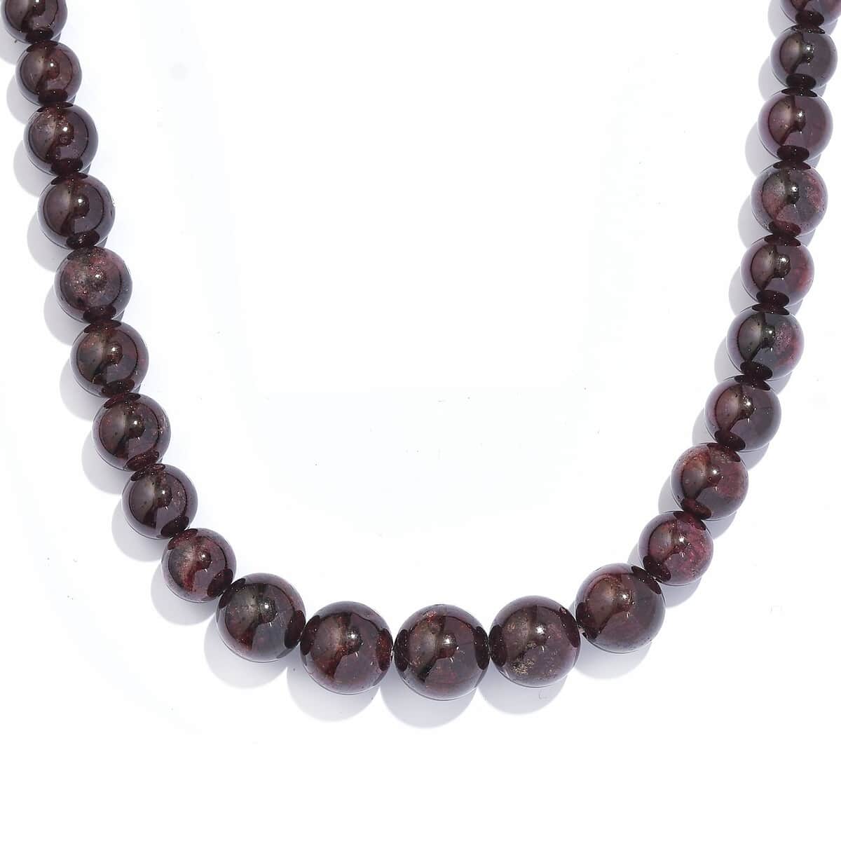 Karis Orissa Rhodolite Garnet 340.00 ctw Beaded Necklace in Platinum Bond 20 Inches image number 0