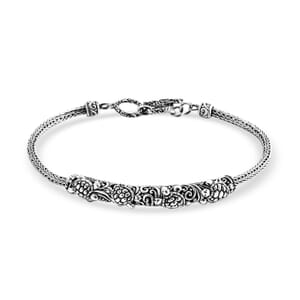 Bali Legacy Turtle Bracelet in Sterling Silver (8.00 In) 12.50 Grams