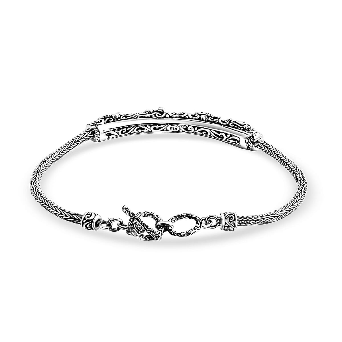 Bali Legacy Sterling Silver Turtle Bracelet (8.00 In) (12.50 g) image number 3