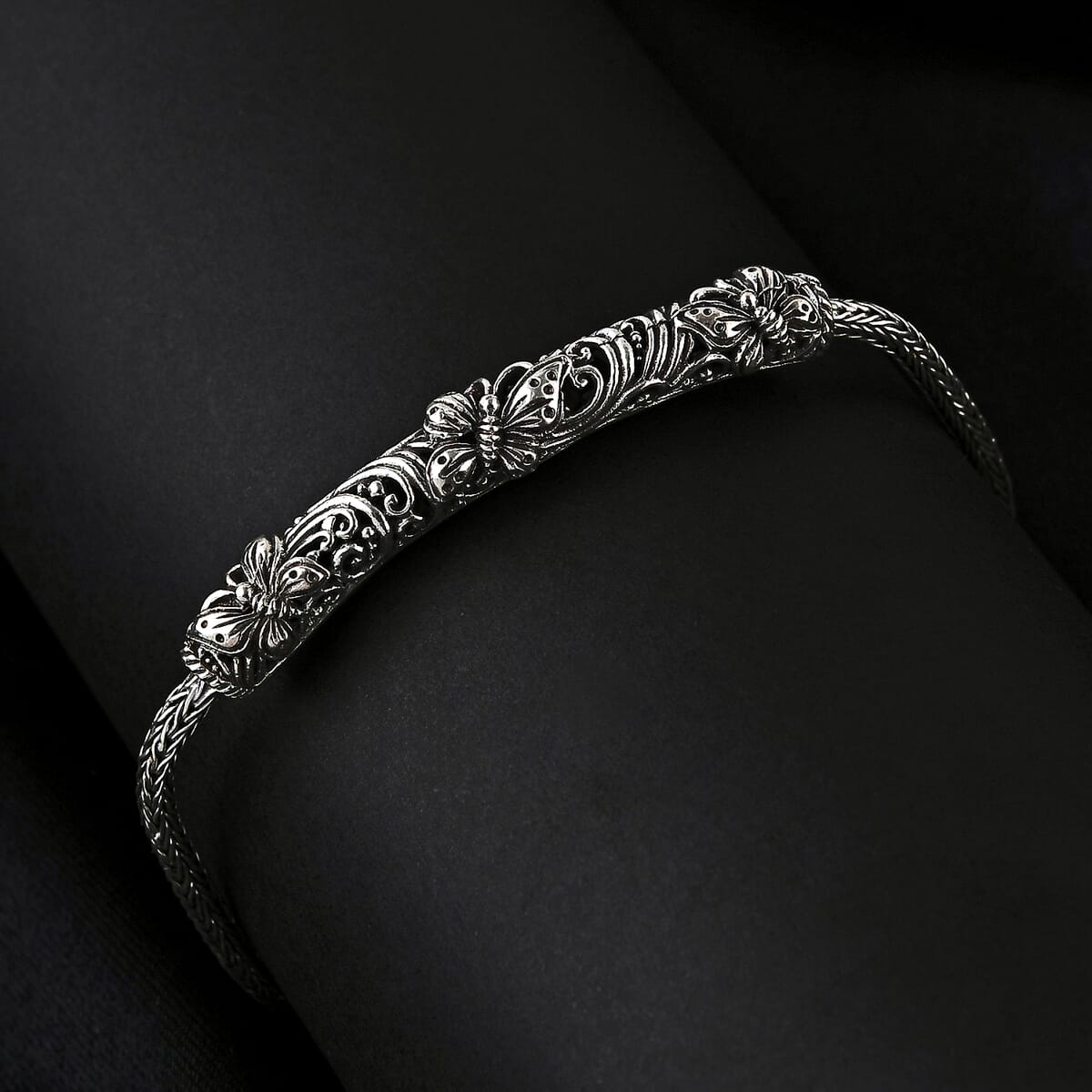 Bali Legacy Butterfly Bracelet in Sterling Silver (8.00 In) 12.50 Grams image number 1