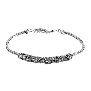 Bali Legacy Dragon Bracelet in Sterling Silver (8.00 In) 12.50 Grams