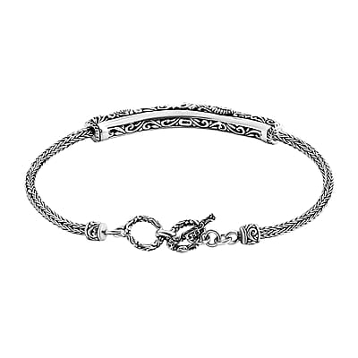 Bali Legacy Dragon Bracelet in Sterling Silver (8.00 In) 12.50 Grams