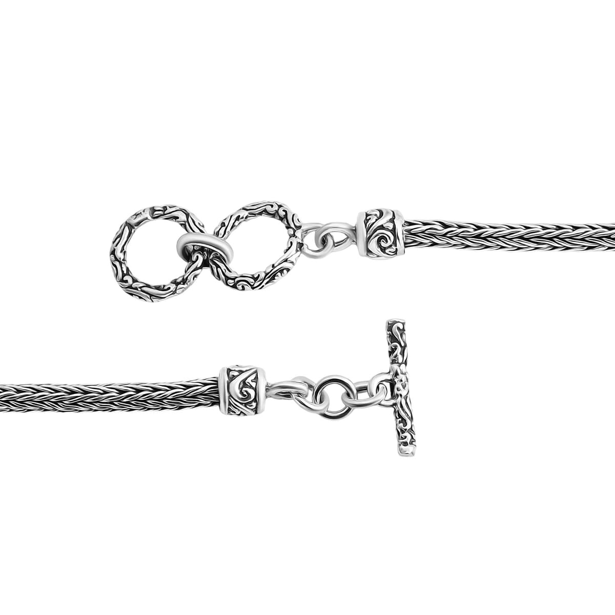 Bali Legacy Dragon Bracelet in Sterling Silver (8.00 In) 12.50 Grams image number 4