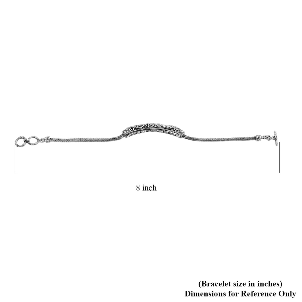 Bali Legacy Dragonfly Bracelet in Sterling Silver (8.00 In) 12.50 Grams image number 5