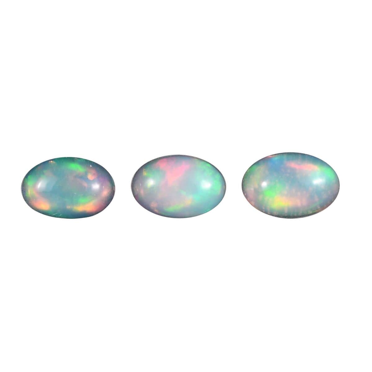 AA Ethiopian Welo Opal Set of 3 (Ovl 6x4 mm) 0.88 ctw Loose Gemstone image number 0