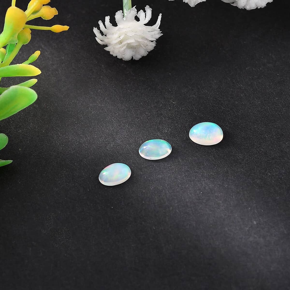 AA Ethiopian Welo Opal Set of 3 (Ovl 6x4 mm) 0.88 ctw Loose Gemstone image number 1