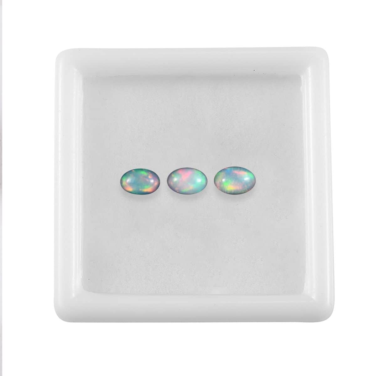 AA Ethiopian Welo Opal Set of 3 (Ovl 6x4 mm) 0.88 ctw Loose Gemstone image number 3