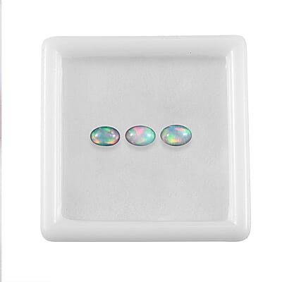 AA Ethiopian Welo Opal Set of 3 (Ovl 6x4 mm) 0.88 ctw Loose Gemstone
