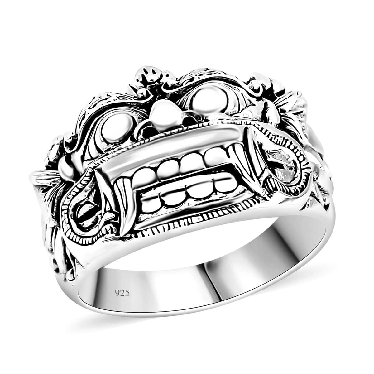 Bali Legacy Barong Ring in Sterling Silver (Size 10.0) 10 Grams image number 0