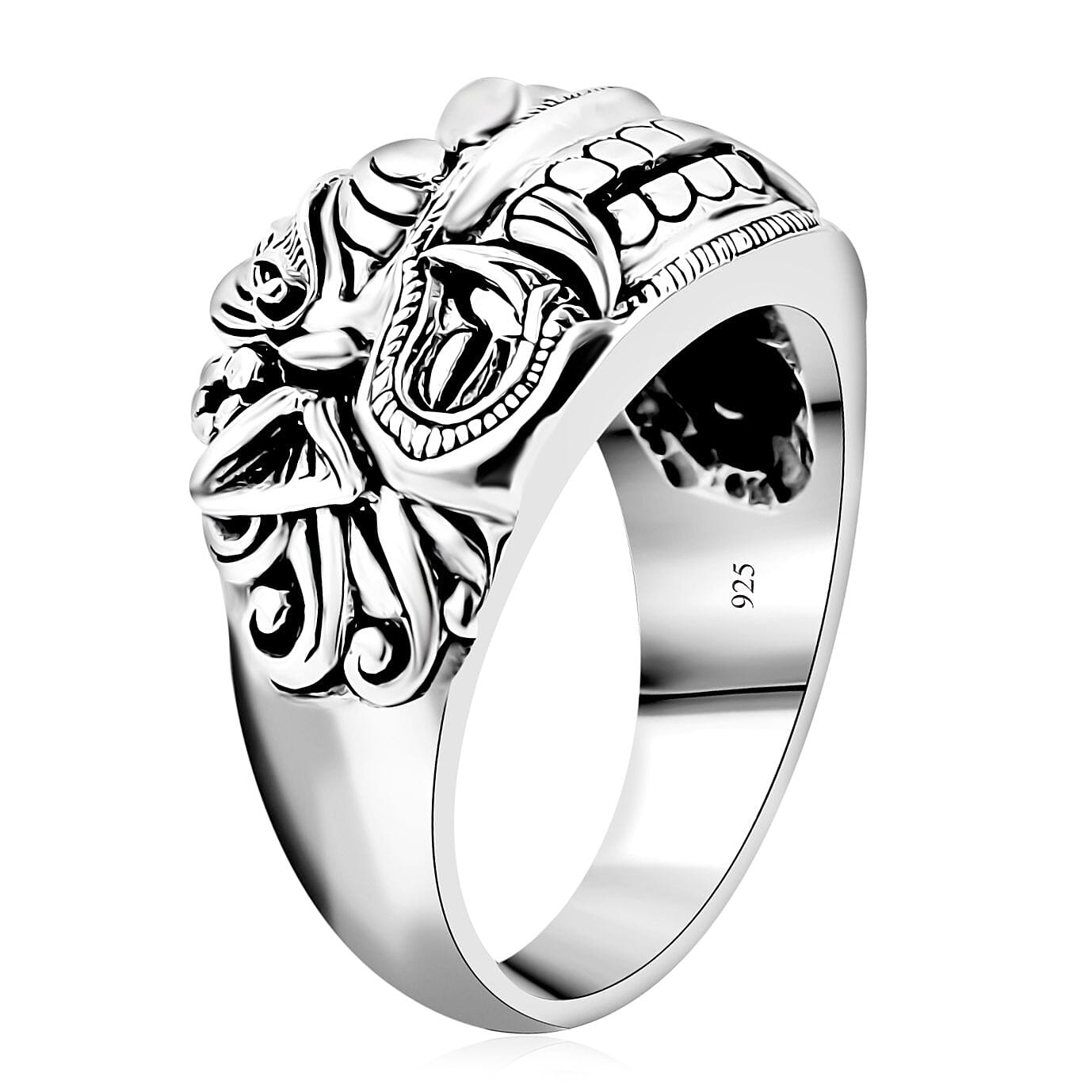 Bali Legacy Barong Ring in Sterling Silver (Size 10.0) 10 Grams
