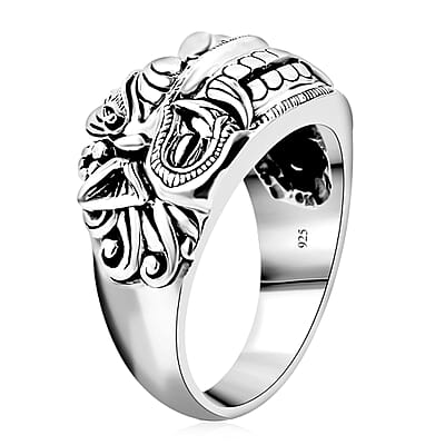 Bali Legacy Barong Ring in Sterling Silver (Size 10.0) 10 Grams