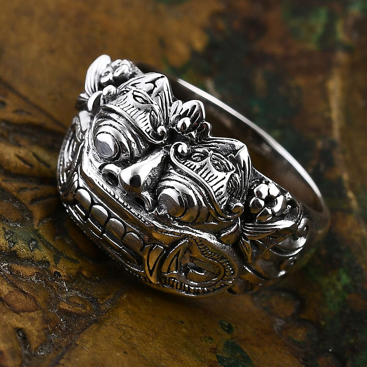 Bali Legacy Barong Ring in Sterling Silver (Size 5.0) 10 Grams image number 1