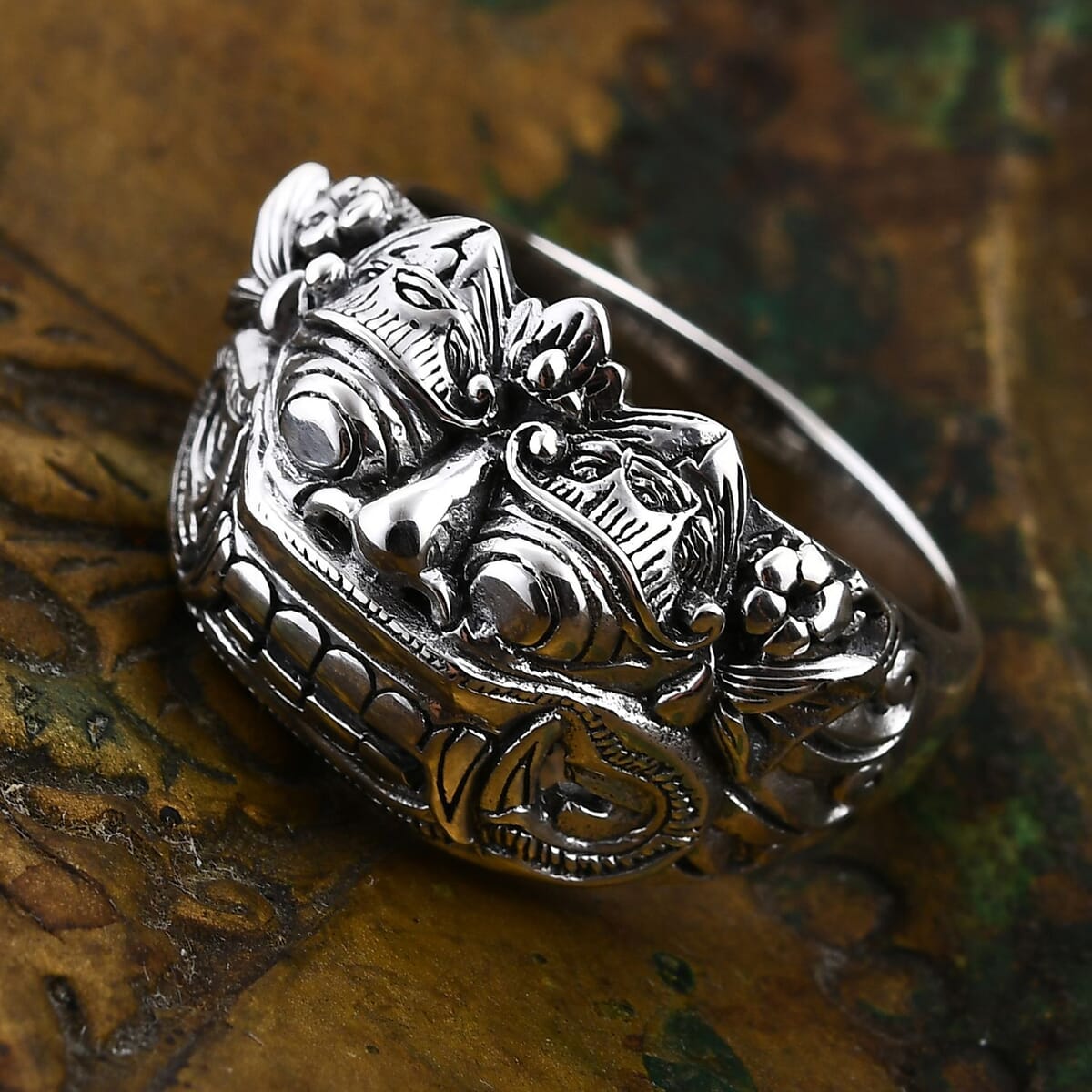 Bali Legacy Barong Ring in Sterling Silver (Size 8.0) 10 Grams image number 1