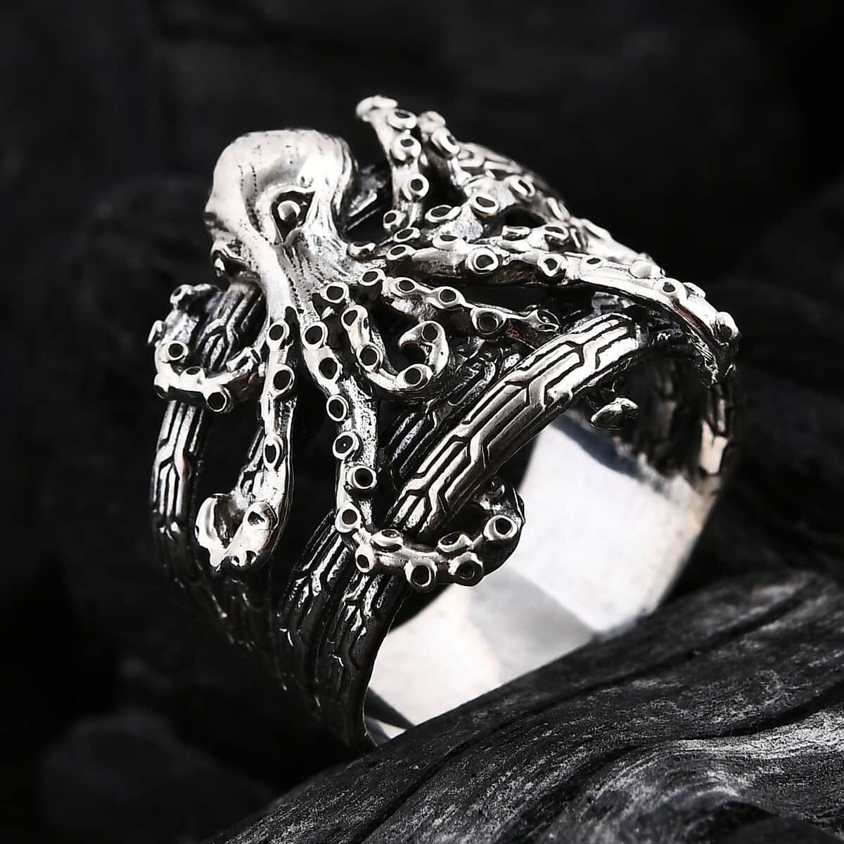 Bali Legacy Octopus Ring in Sterling Silver (Size 10.0) 8.25 Grams image number 1