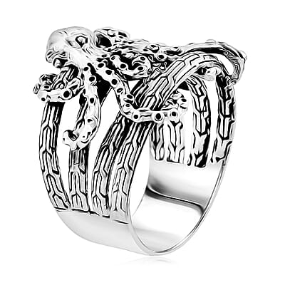 Bali Legacy Octopus Ring in Sterling Silver (Size 10.0) 8.25 Grams