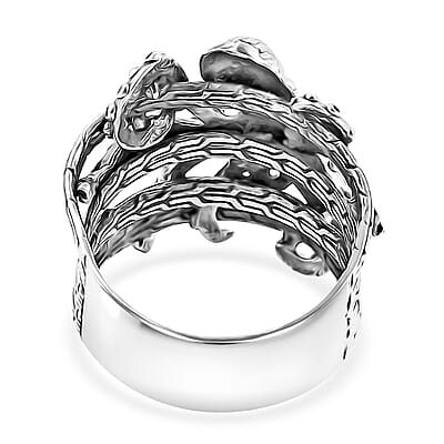 Bali Legacy Octopus Ring in Sterling Silver (Size 10.0) 8.25 Grams