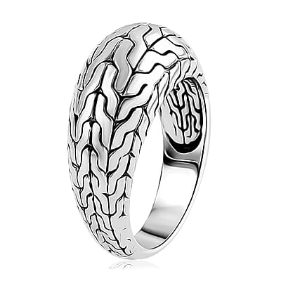 Bali Legacy Tulang Naga Ring in Sterling Silver (Size 10.0) 8.90 Grams