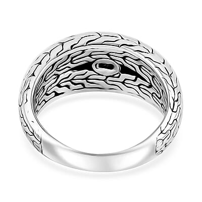 Bali Legacy Tulang Naga Ring in Sterling Silver (Size 10.0) 8.90 Grams